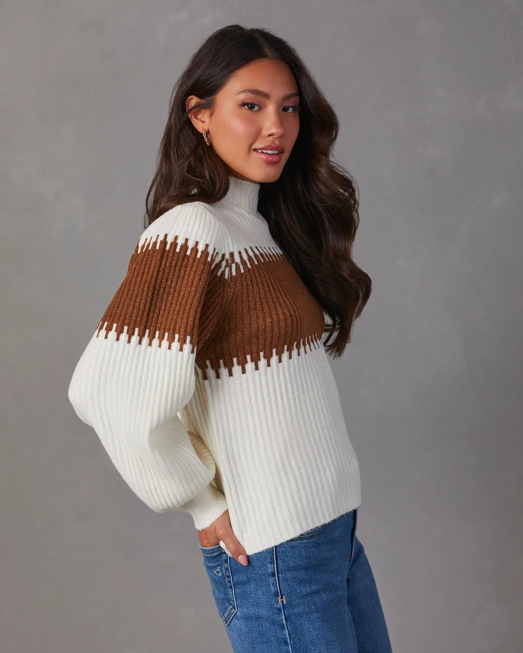 Hot Cocoa Please Knit Pullover Sweater sold by Vici product image thumbnail 3