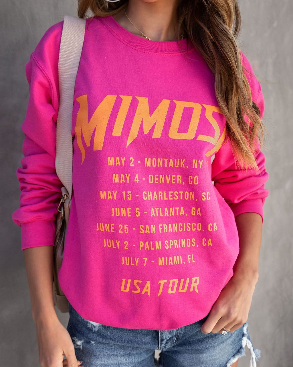 Mimosa Usa Tour Sweatshirt Hot sold by Vici product image thumbnail 2