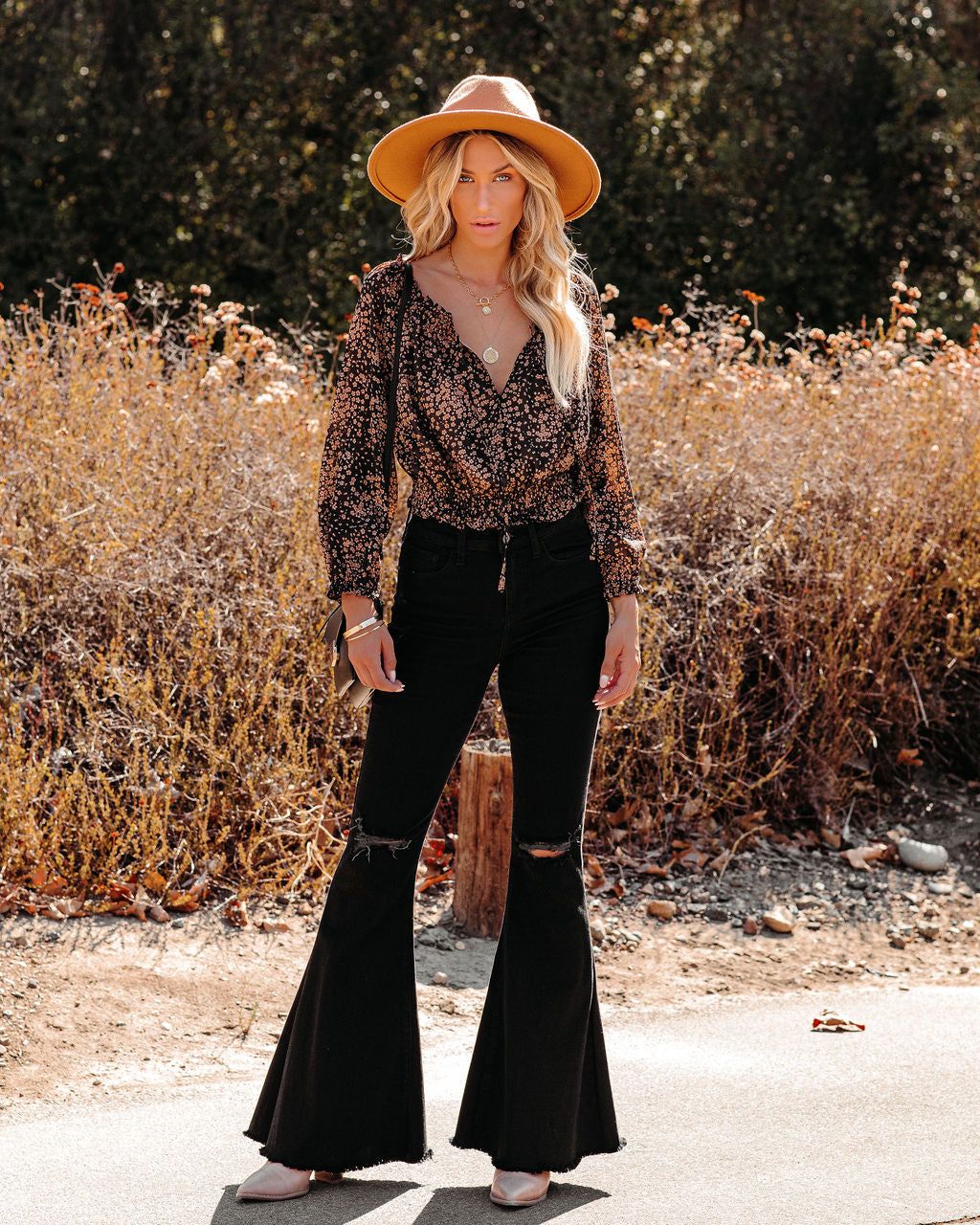 Moments Notice Floral Crop Blouse - FINAL SALE sold by Vici product image thumbnail 8