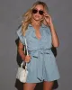 Colby Denim Textured Romper sold by Vici