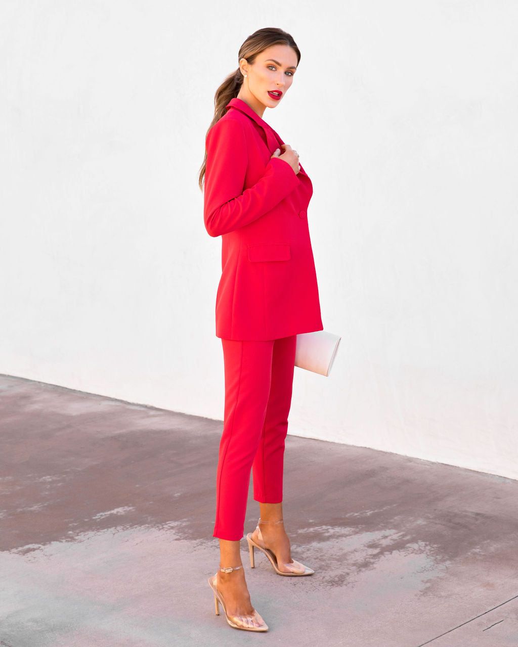 Next In Line Pocketed Blazer - Red - FINAL SALE sold by Vici product image thumbnail 6