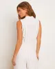 Tanya Pinstripe Linen Blend Wrap Front Top sold by Vici