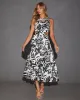 Malakai Tropical Print Midi Dress sold by Vici