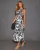 Malakai Tropical Print Midi Dress sold by Vici