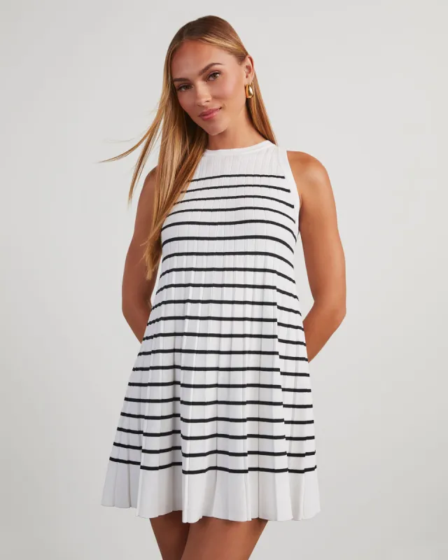 Tracee Striped Sleeveless Mini Dress sold by Vici