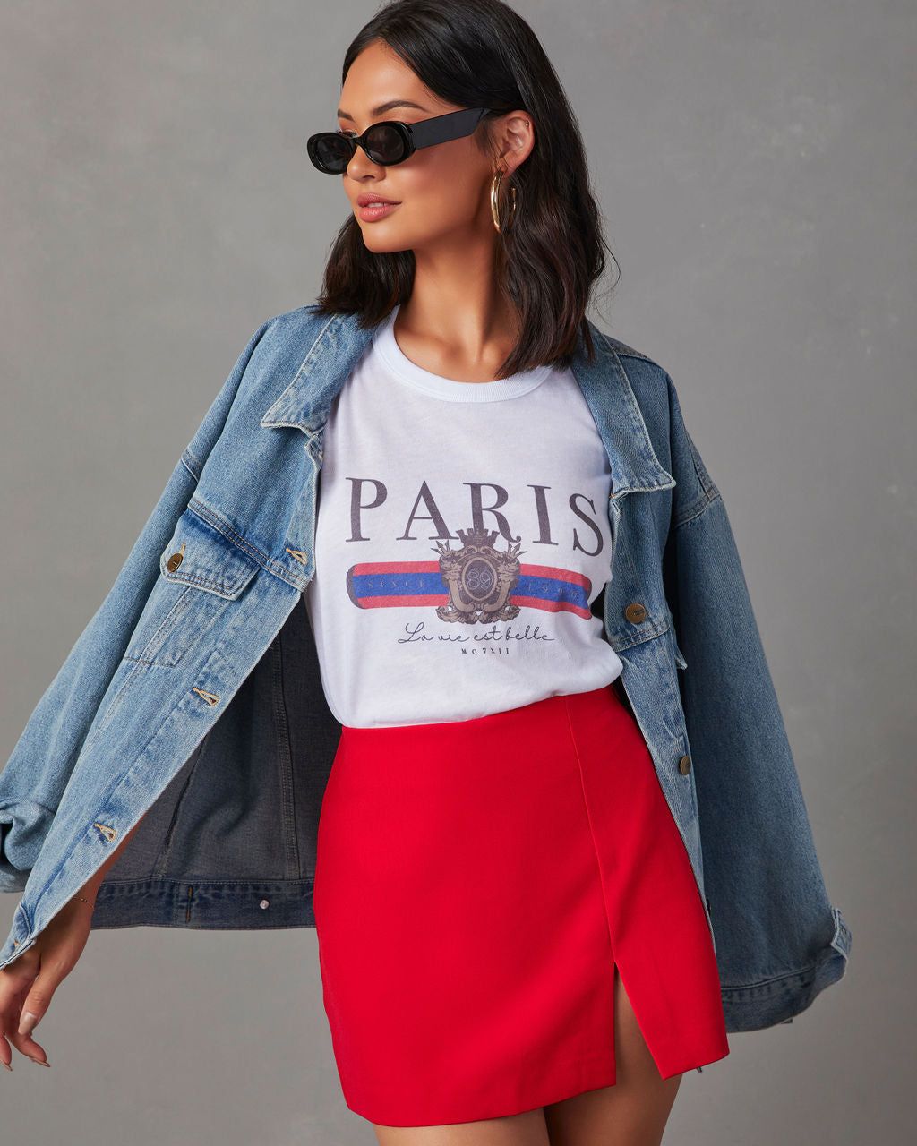Paris Luxury Graphic Tee - White sold by Vici product image thumbnail 6