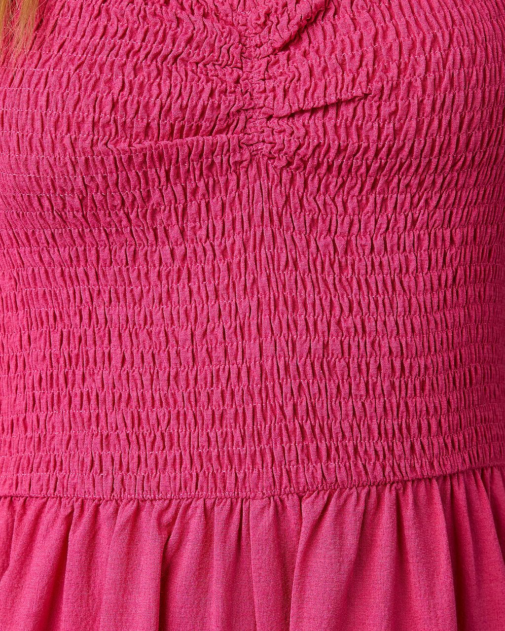 Dovie Smocked Halter Jumpsuit - Pink - FINAL SALE sold by Vici product image thumbnail 3