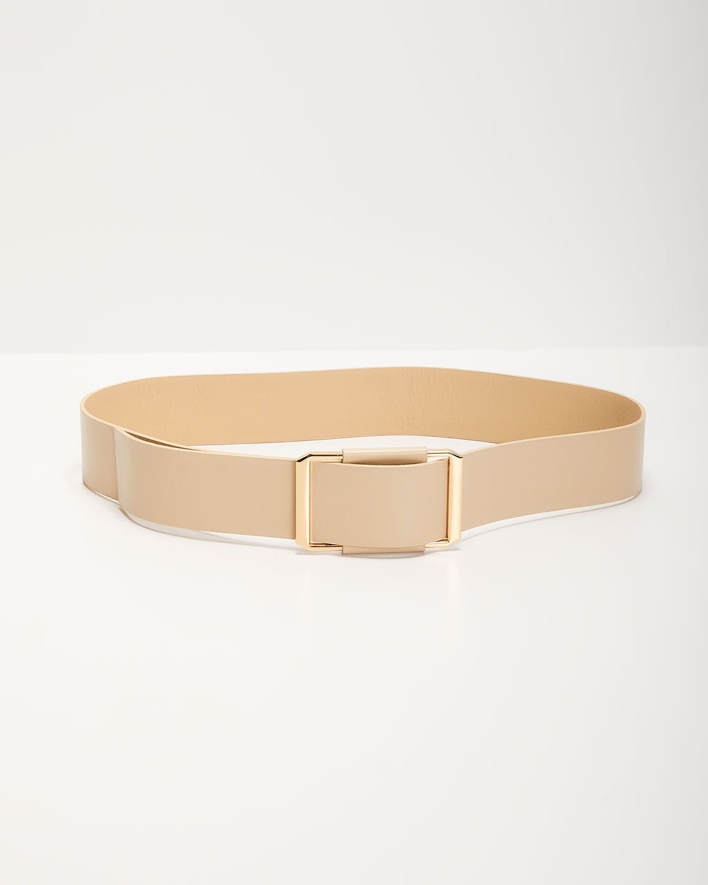 Liori Faux Leather Large Buckle Belt - Ivory sold by Vici product image thumbnail 2
