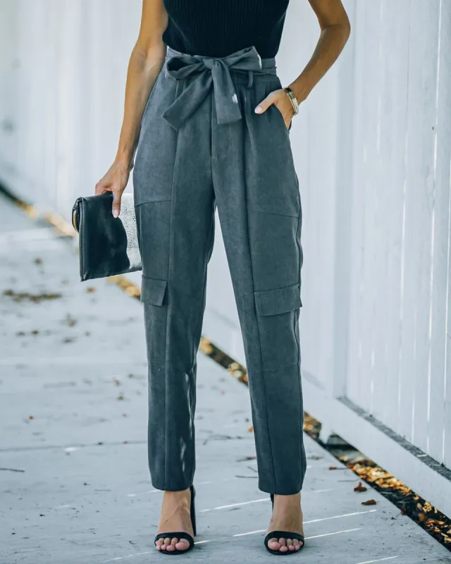 Romario Pocketed High Rise Cargo Pants - FINAL SALE sold by Vici