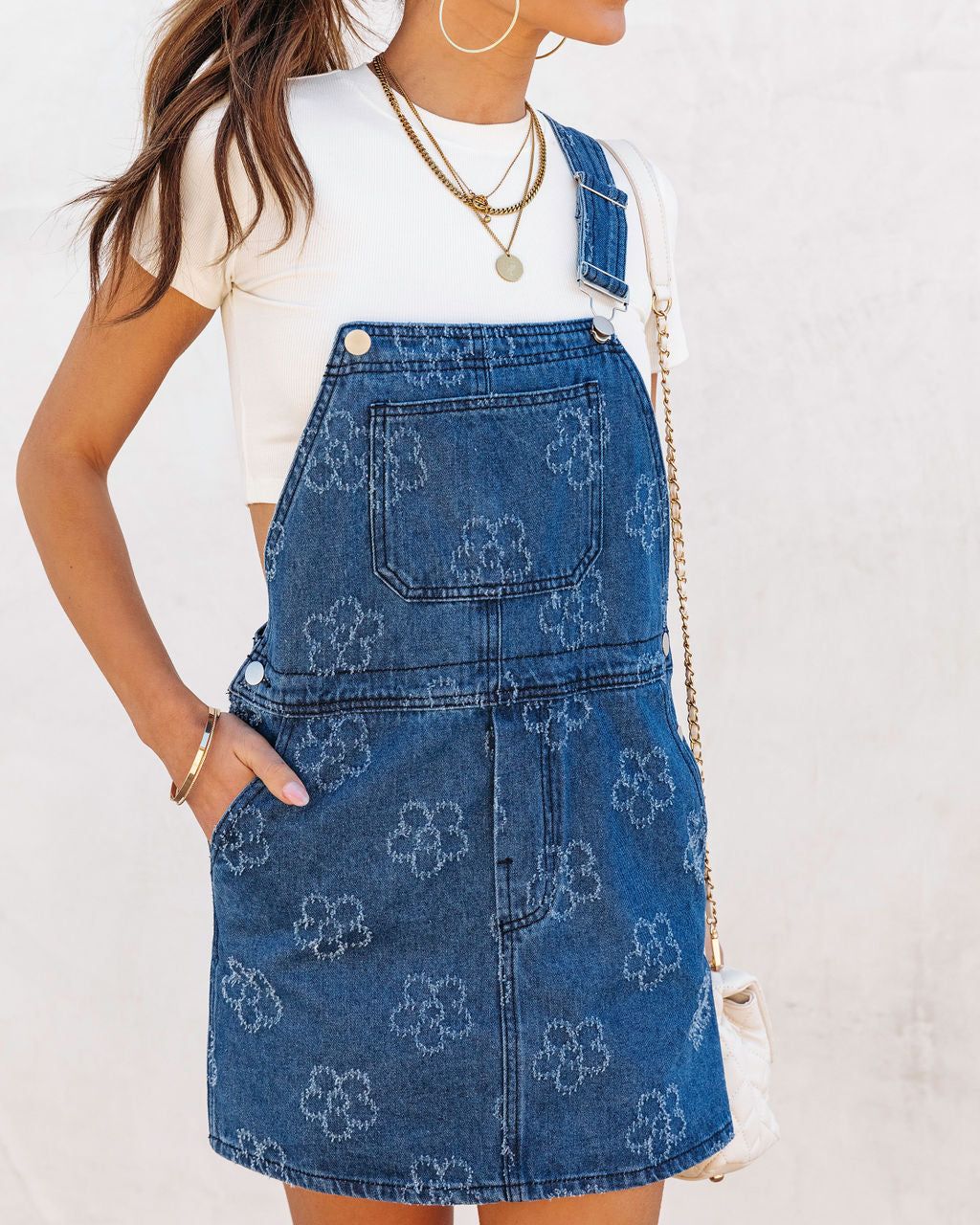 Oh Daisy Overall Mini Dress sold by Vici product image thumbnail 3