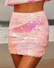 Show Stopper Pailette Sequin Mini Skirt sold by Vici