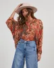 Italiano Paisley Button Down Blouse sold by Vici