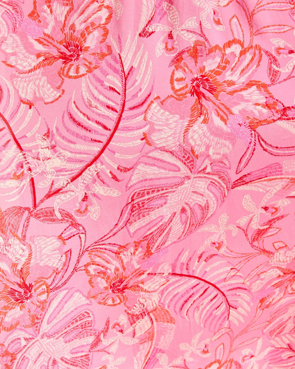 Fantasy Island Floral Midi Dress - Pink/Red - FINAL SALE sold by Vici product image thumbnail 3