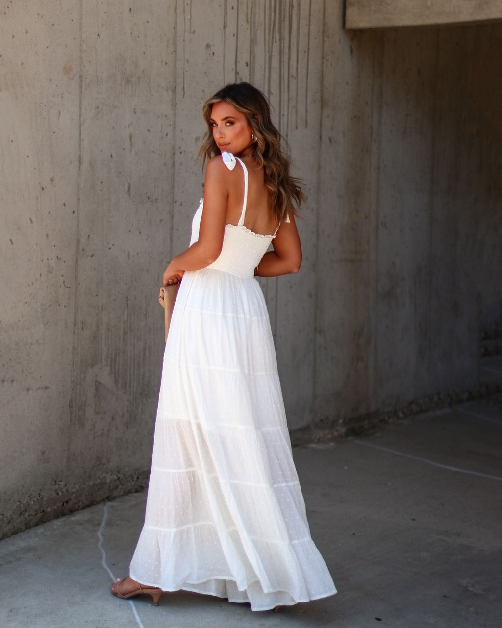 Latana Smocked Tiered Jumpsuit sold by Vici product image thumbnail 5