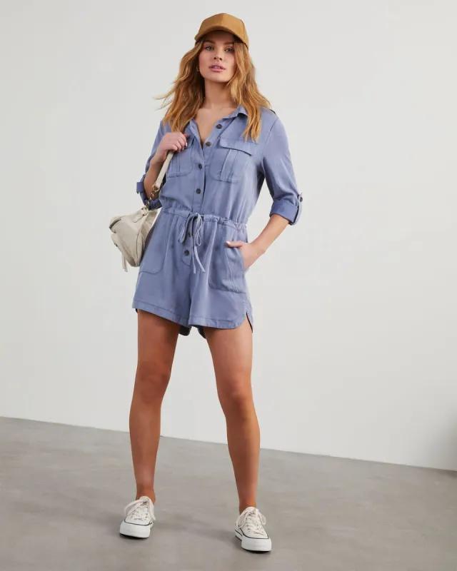 Ellis Utility Romper sold by Vici