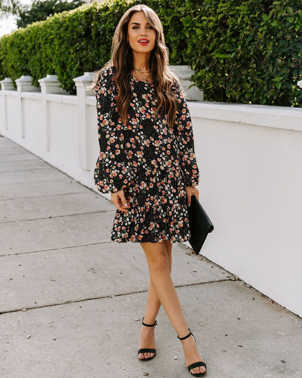 Begin Again Floral Tiered Babydoll Dress - FINAL SALE sold by Vici product image thumbnail 2