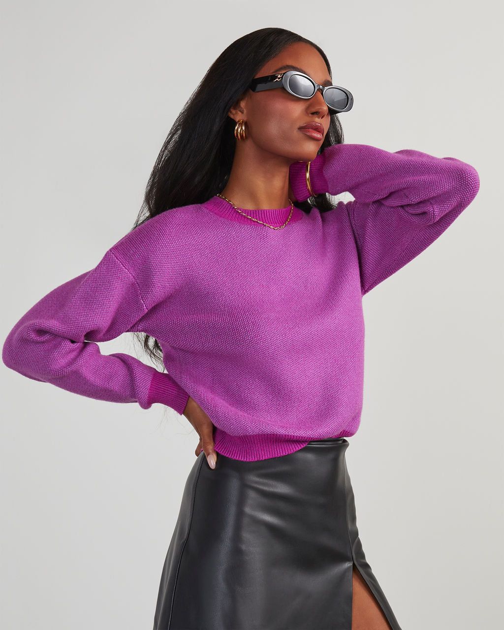 Touch Of Cool Knit Pullover Sweater sold by Vici product image thumbnail 3