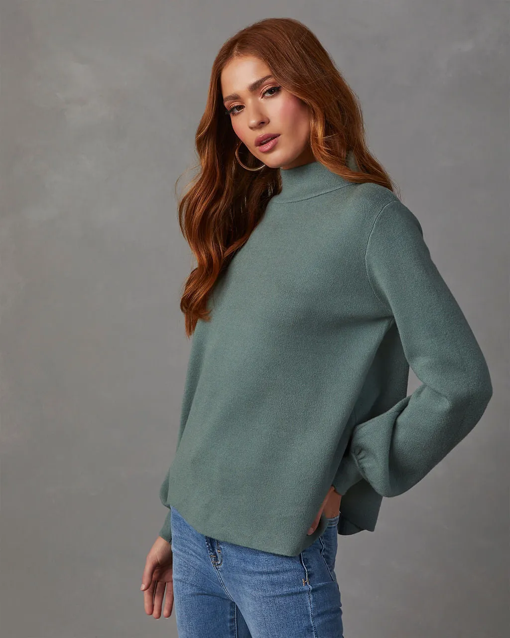 Kaplan Mock Neck Knit Sweater sold by Vici product image thumbnail 3