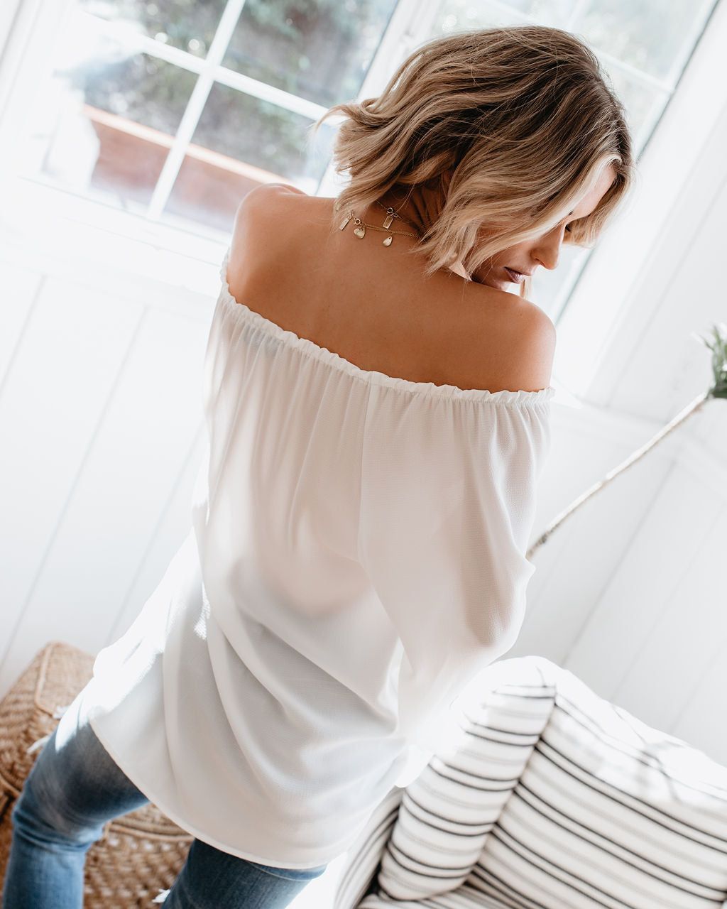 Classic Tale Blouse - White - FINAL SALE sold by Vici product image thumbnail 7