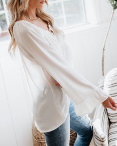 Classic Tale Blouse - White - FINAL SALE sold by Vici