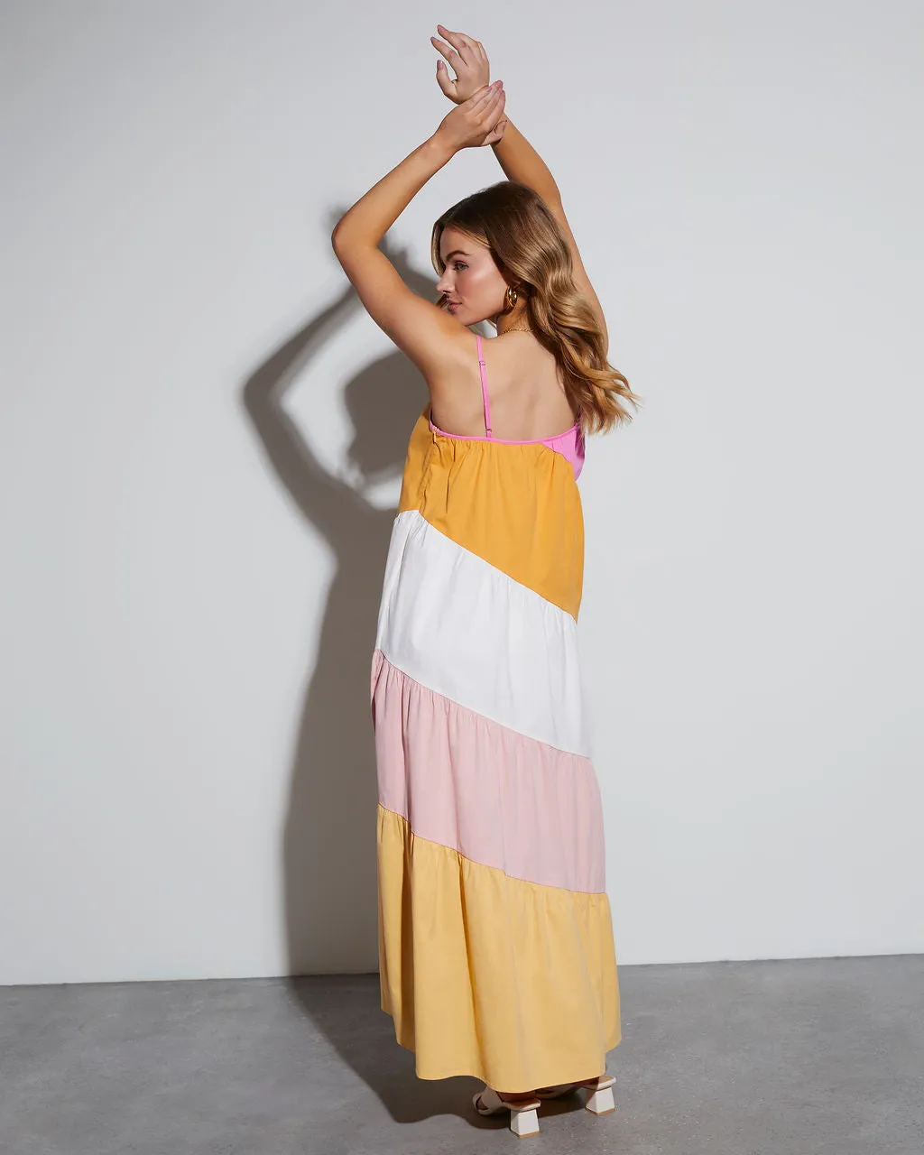 Patricia Colorblock Cotton Maxi Dress sold by Vici product image thumbnail 4