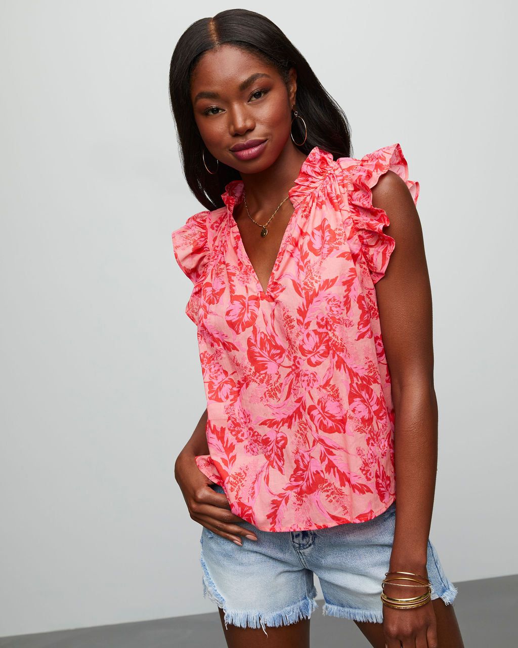 Tarot Ruffle Top sold by Vici