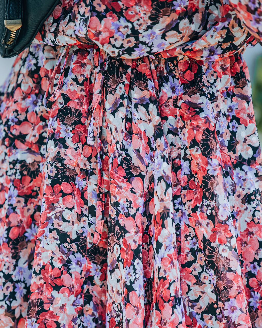 Kule Floral Adjustable Balloon Sleeve Dress - FINAL SALE sold by Vici product image thumbnail 4
