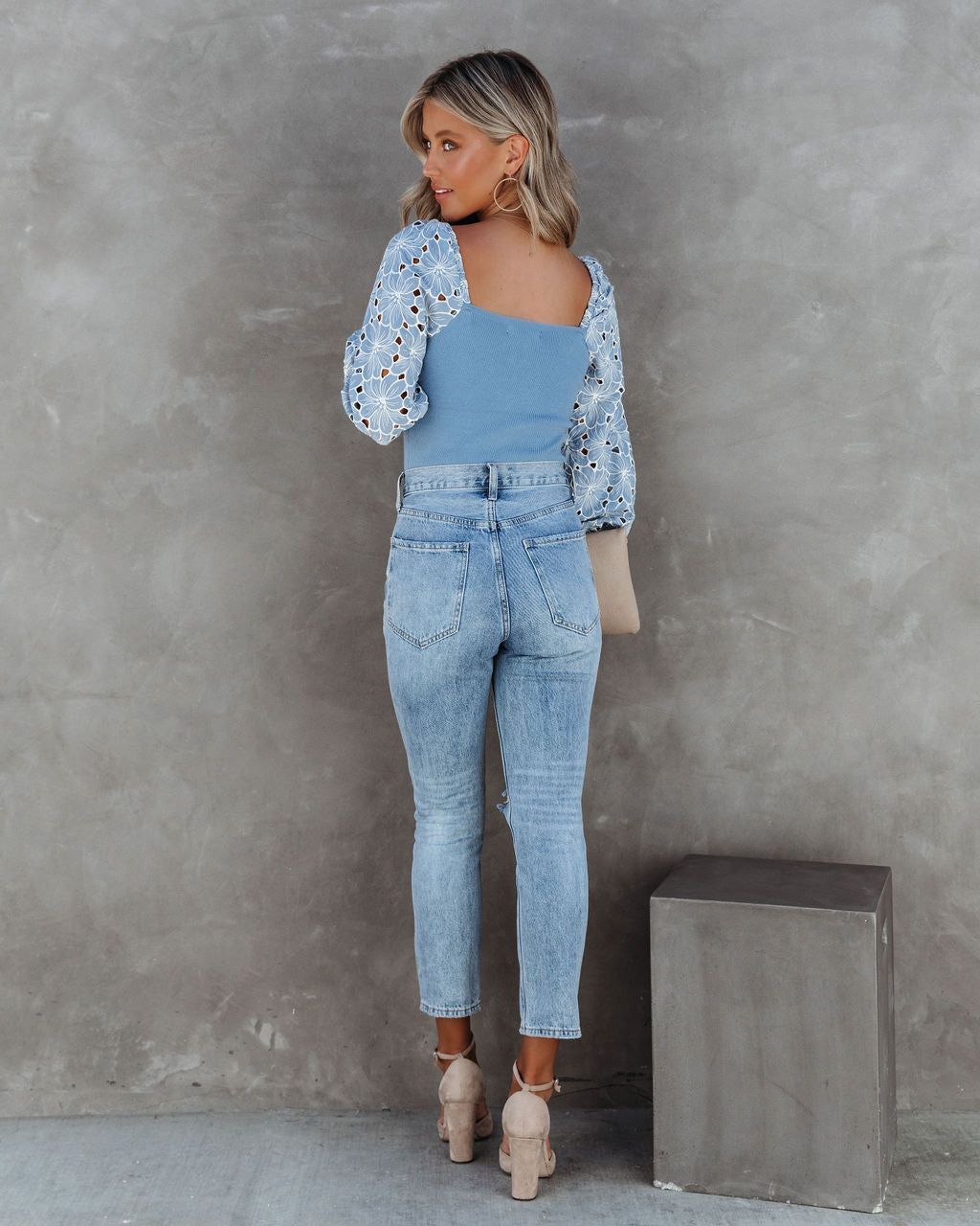 Christine Embroidered Balloon Sleeve Top sold by Vici product image thumbnail 2