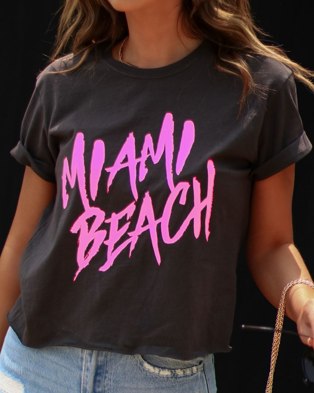 Miami Beach Cotton Tee - FINAL SALE sold by Vici product image thumbnail 3