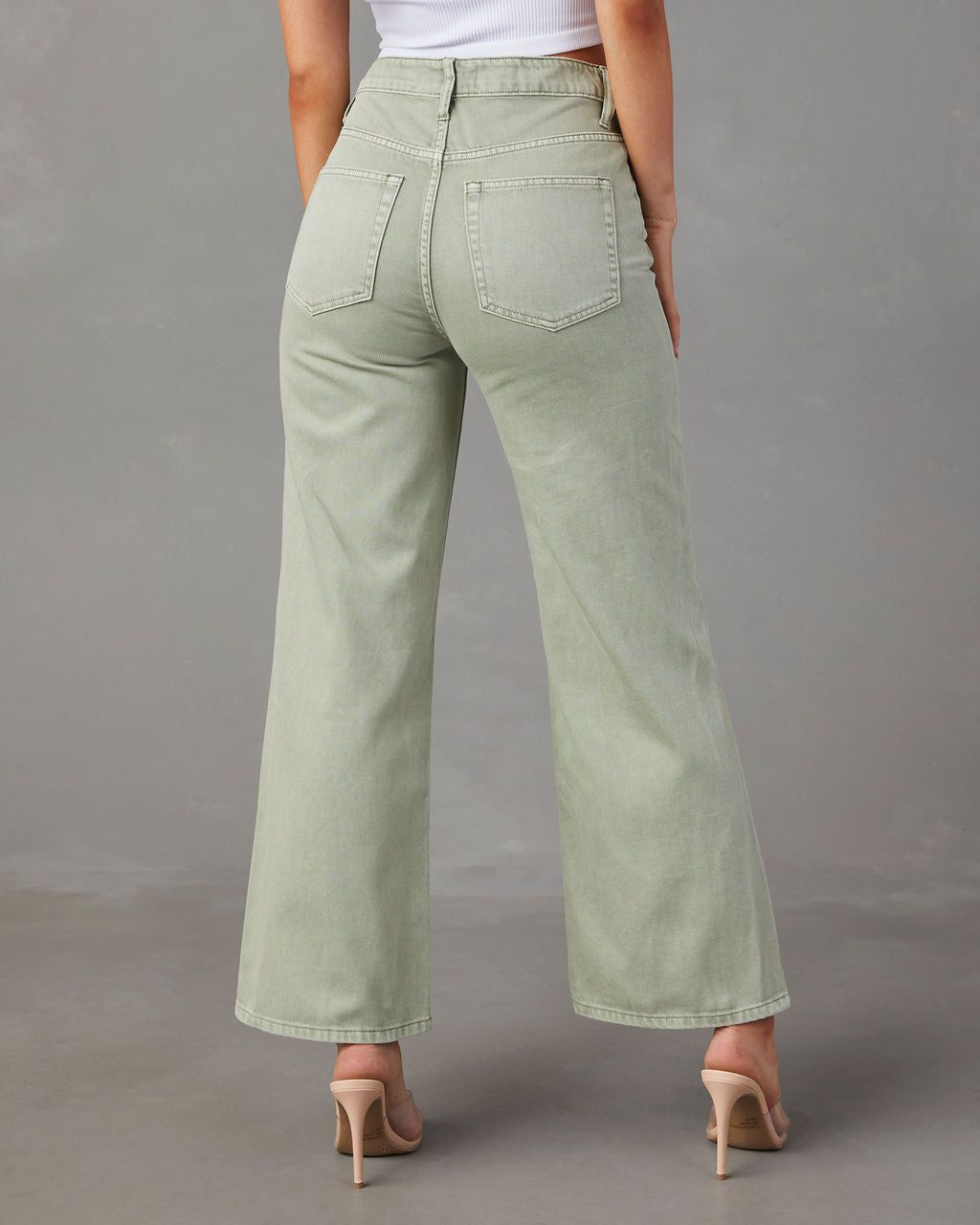 Kelso High Rise Wide Leg Cropped Jeans sold by Vici product image thumbnail 4