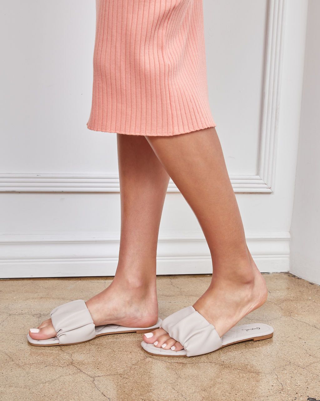 Hazy Faux Leather Sandal - Taupe - FINAL SALE sold by Vici product image thumbnail 2