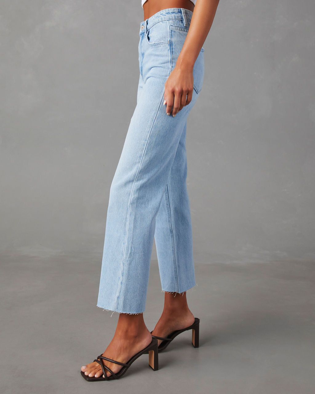 Ryland High Rise Straight Leg Jeans - Light Wash sold by Vici product image thumbnail 6