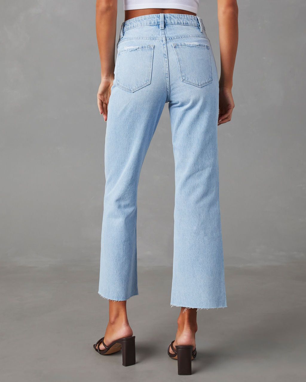 Ryland High Rise Straight Leg Jeans - Light Wash sold by Vici product image thumbnail 2