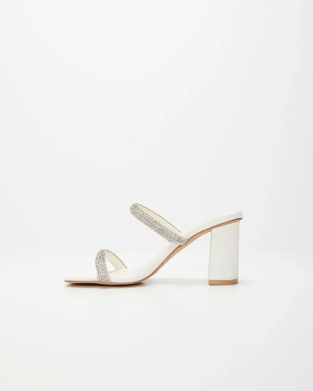 Elle Crystal Embellished Strappy Heels sold by Vici