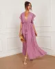 Zora Button Front Cinched Waist Maxi Dress sold by Vici