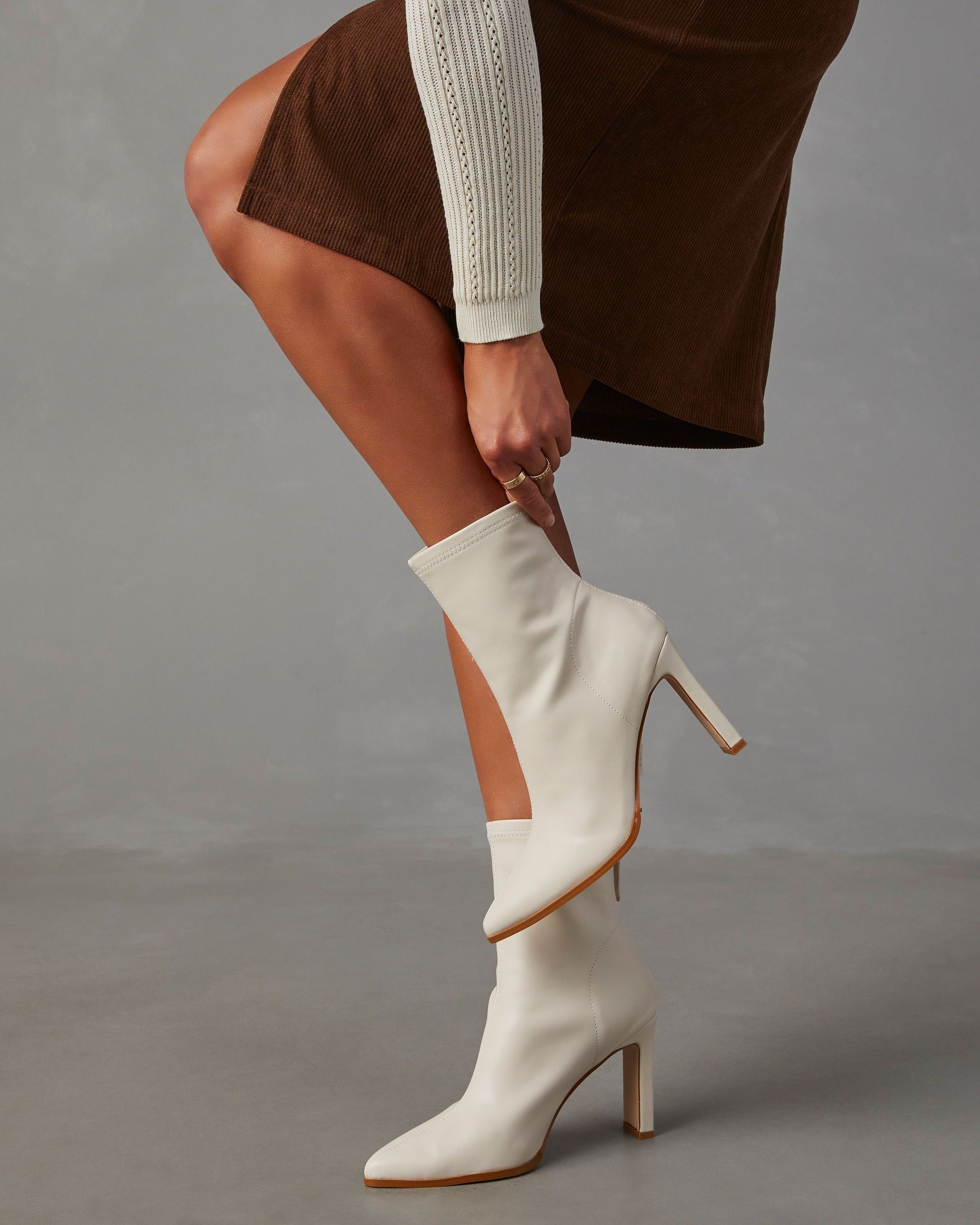 Janelle Faux Leather Ankle Boots sold by Vici product image thumbnail 3