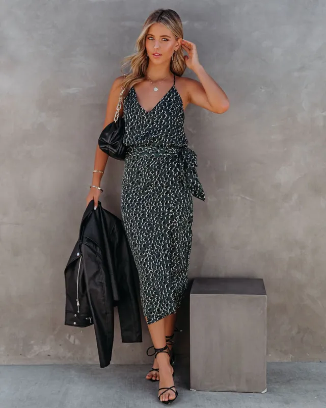 Paniz Printed Wrap Midi Skirt - FINAL SALE sold by Vici