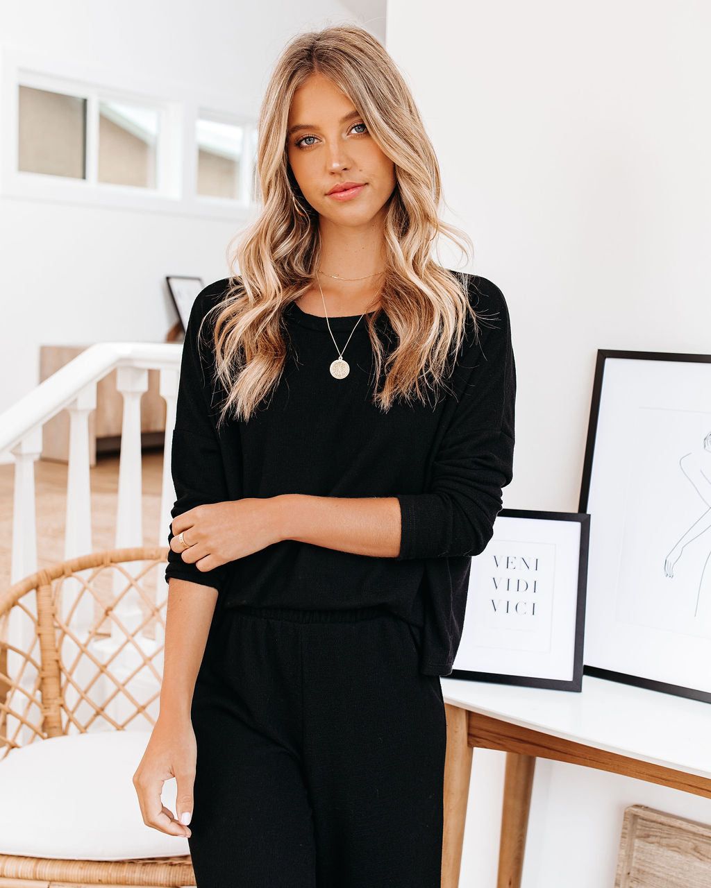 Beauty Sleep Relaxed Knit Top - Black - FINAL SALE sold by Vici product image thumbnail 11