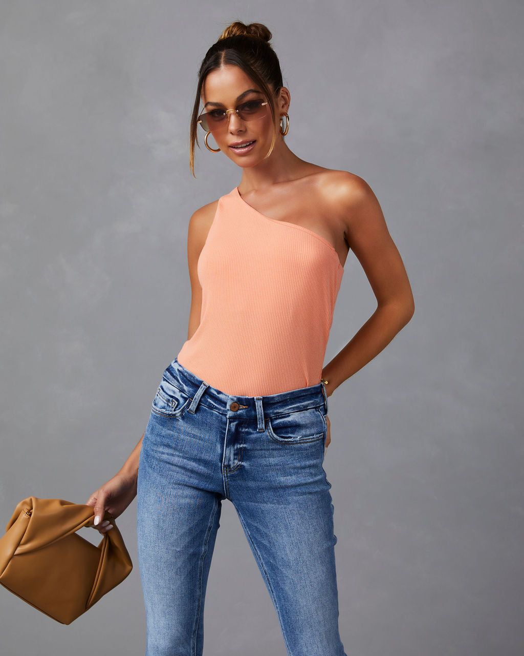 Carlotta One Shoulder Bodysuit sold by Vici product image thumbnail 5