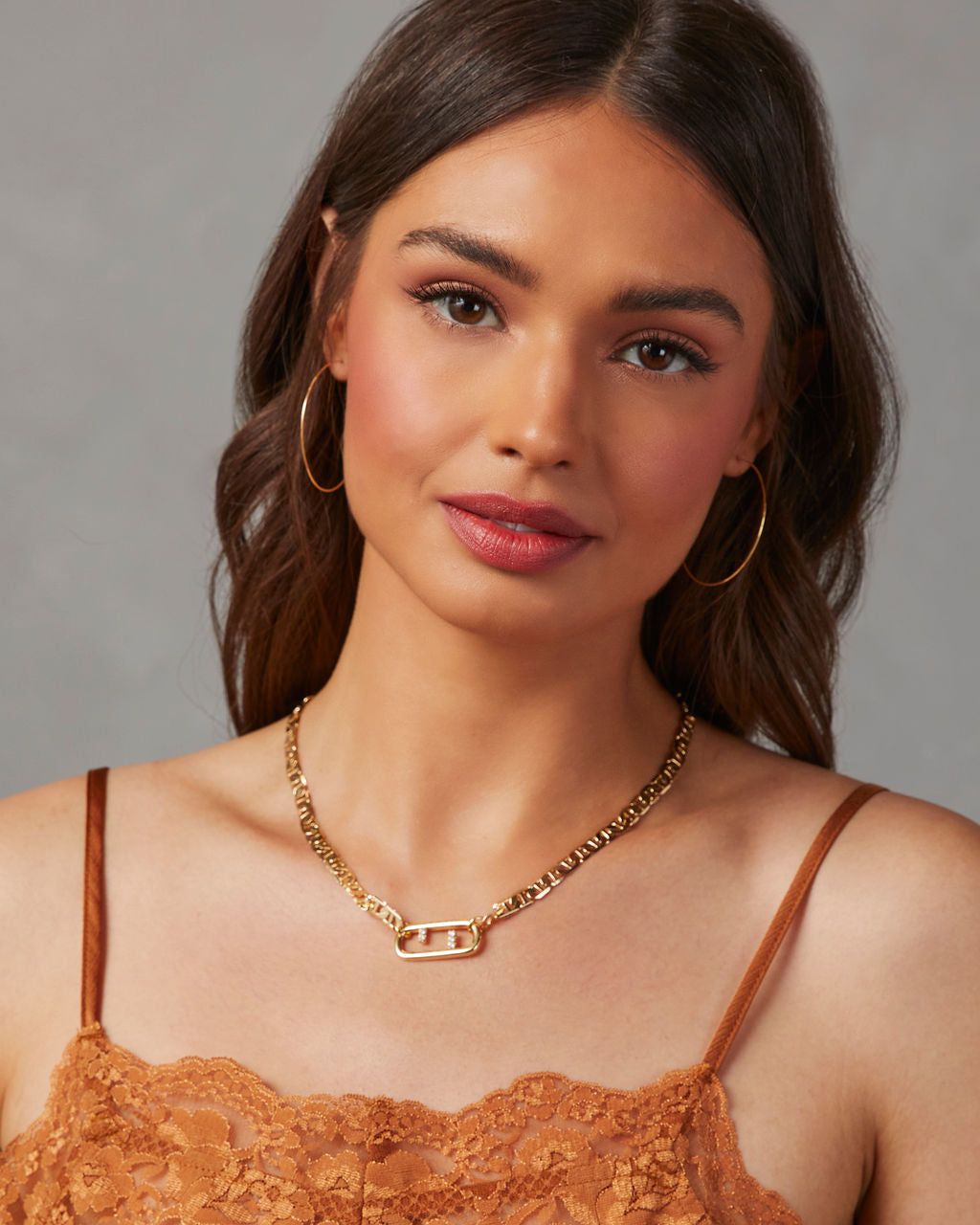 Adeena Clip Charm Necklace - Gold sold by Vici product image thumbnail 3