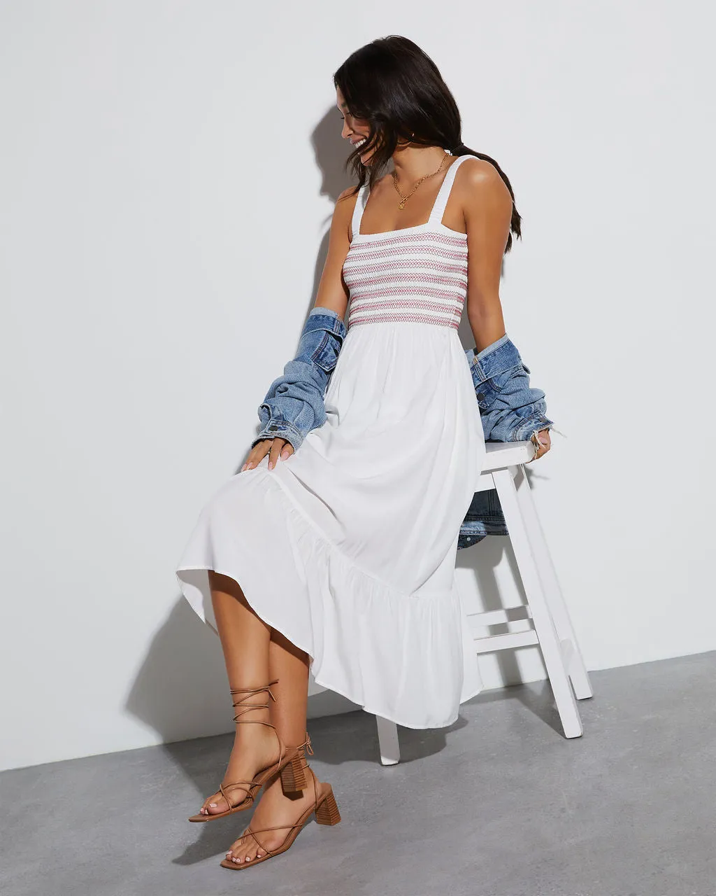 Simply Darling Square Neck Midi Dress sold by Vici product image thumbnail 5