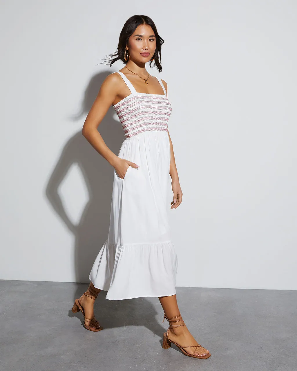 Simply Darling Square Neck Midi Dress sold by Vici product image thumbnail 3