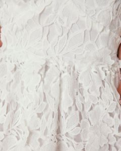 Vitoria Lace Mini Dress - White sold by Vici