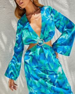 Coralee Cutout Maxi Dress sold by Vici
