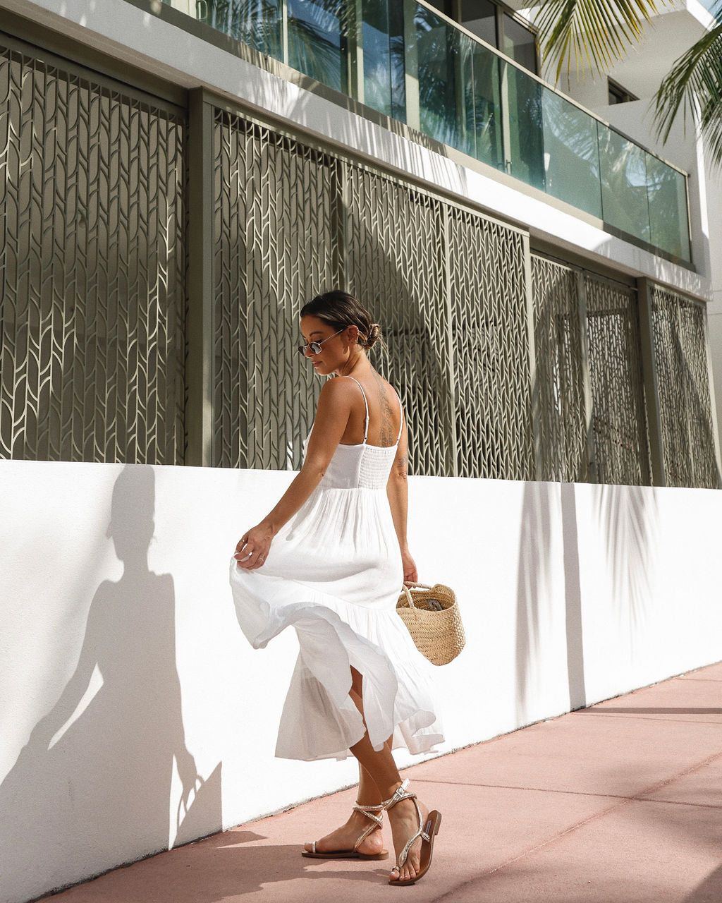 Calm Waters Linen Blend Midi Dress sold by Vici product image thumbnail 5