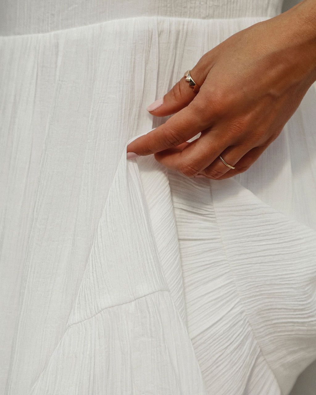 Calm Waters Linen Blend Midi Dress sold by Vici product image thumbnail 2