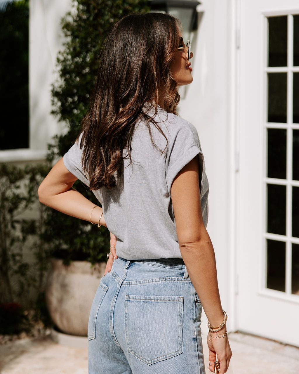 Nicer In Person Cotton Blend Cuffed Tee sold by Vici product image thumbnail 4