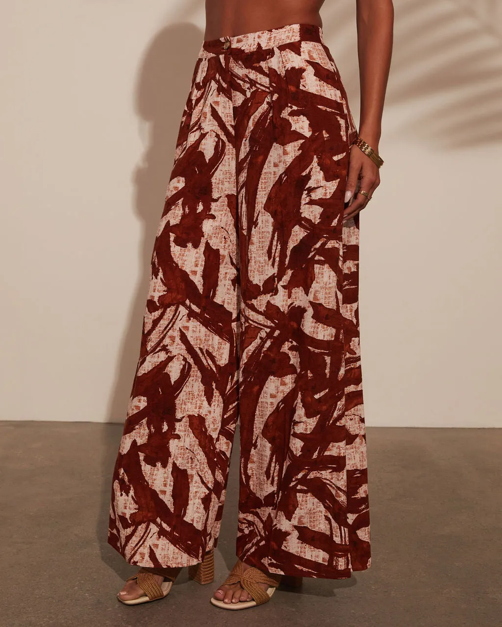 Madrid Wide Leg Printed Pants sold by Vici product image thumbnail 3