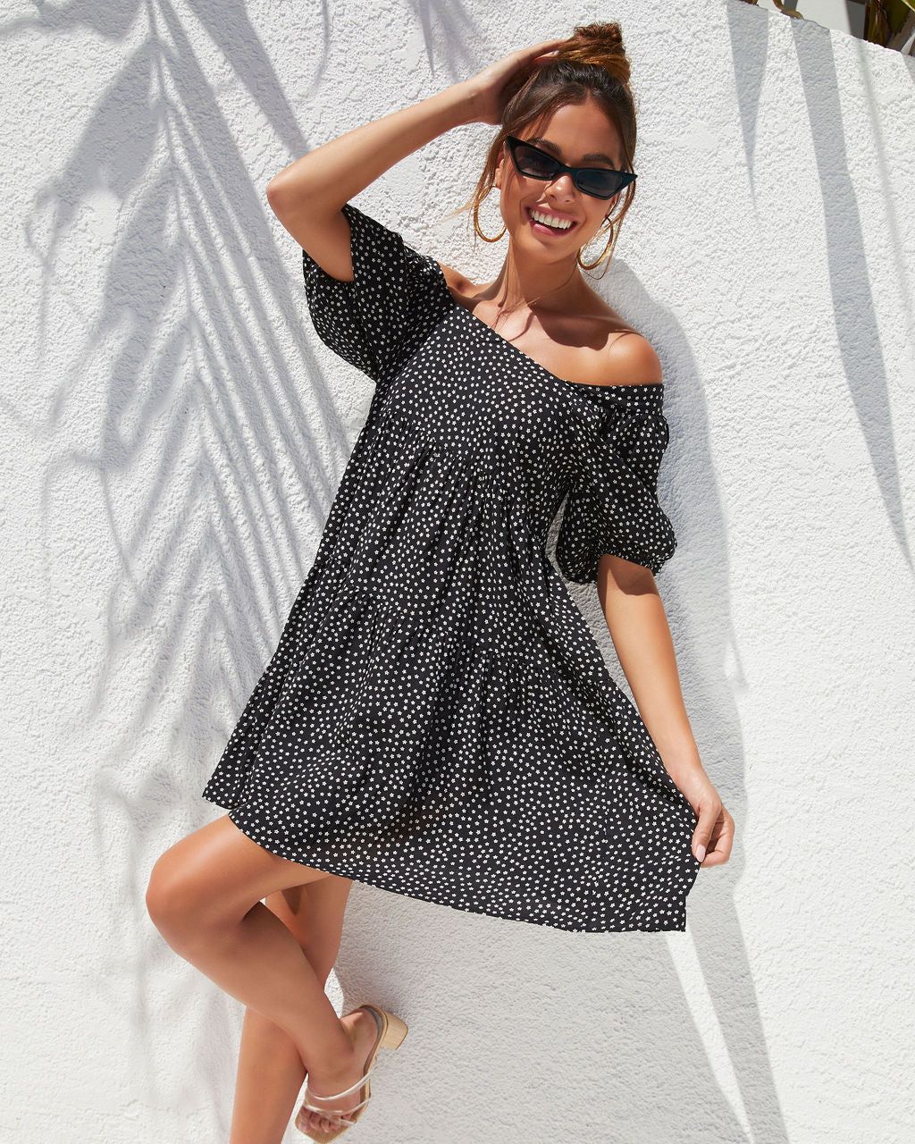 Angelonia Floral Babydoll Dress - SALE sold by Vici product image thumbnail 6