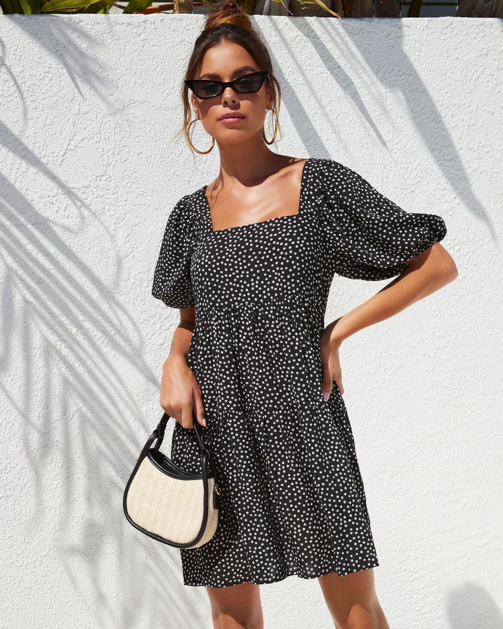 Angelonia Floral Babydoll Dress - SALE sold by Vici product image thumbnail 4